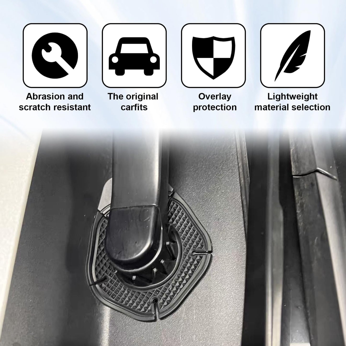 Universal Car Wiper Hole Protective Cover (2-Pack) | Anti-Clogging & Weatherproof Silicone Shield