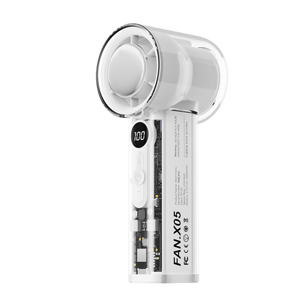 ❄️Bladeless Portable Cooling Fan – 100+ Speeds, Digital Display 🌀