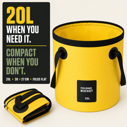 20L Collapsible Bucket | Folding Water Bucket